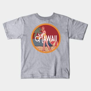 Hawaii Vintage Decal Kids T-Shirt